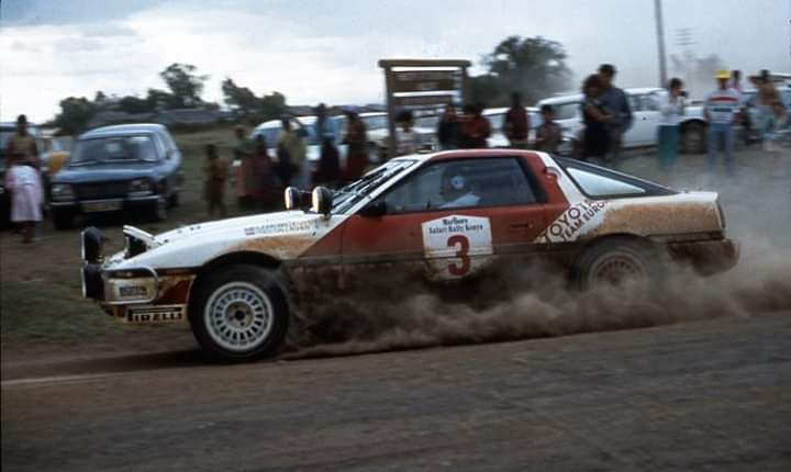 Björn Waldegård / Fred Gallagher - Toyota Supra - 1987 Safari rally.