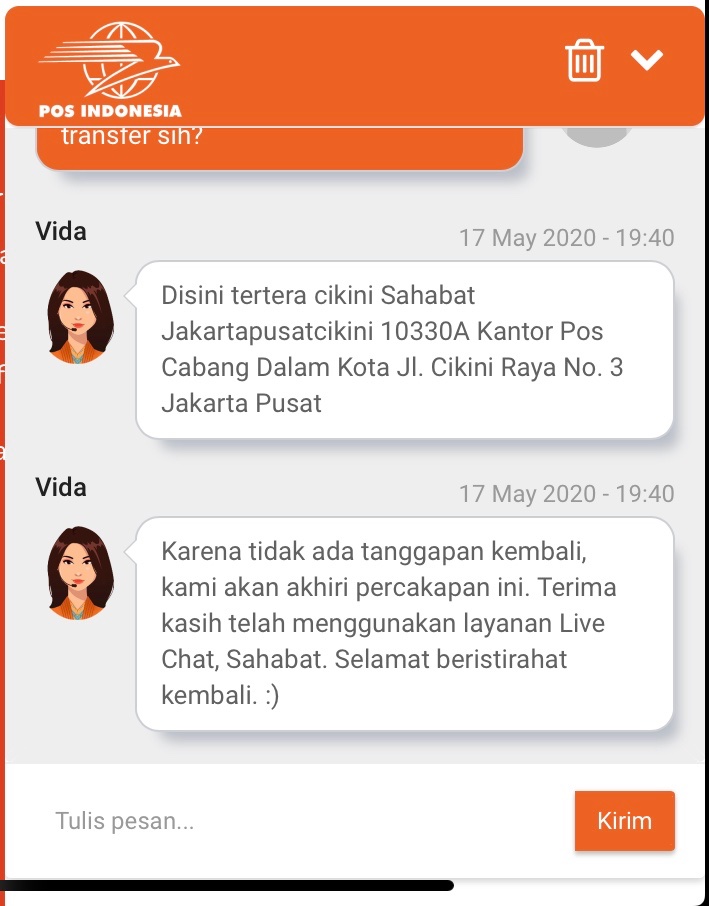 JessicaSu_8's tweet photo. @PosIndonesia tolong dong bantu paket saya yang ga tau ada dimana, customer service chat juga kayaknya ga mau nanggepin. Mau bayar pajak katanya udah expired, kontak chat sekarang ga ada nomor resi paket saya. https://t.co/fqxyc78aJt