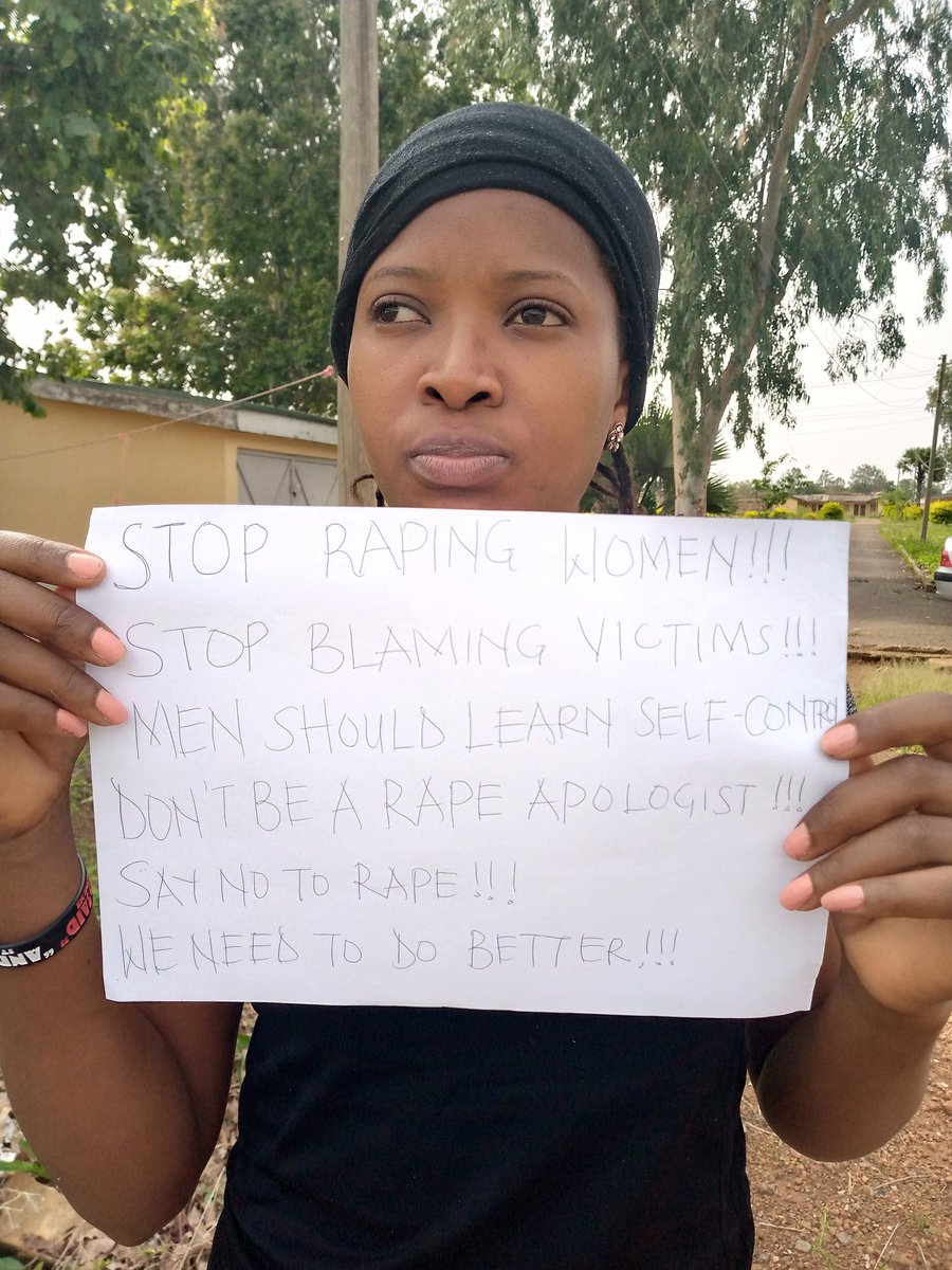 Stop shaming women for speaking up! Stop victim blaming! Don't be rape apologist!
#SayNoToRapist #AbujaToAkure