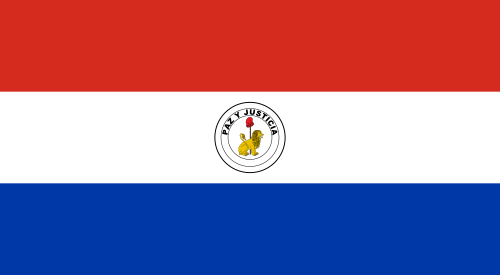 Paraguay. 8/10. On it's own this flag would barely scrape a 6/10, HOWEVER, there is a twist. Each side of the flag has is different. The front displays the coat of arms, the reverse shows the seal of the treasury. The block colours are said to be based on the French flag.