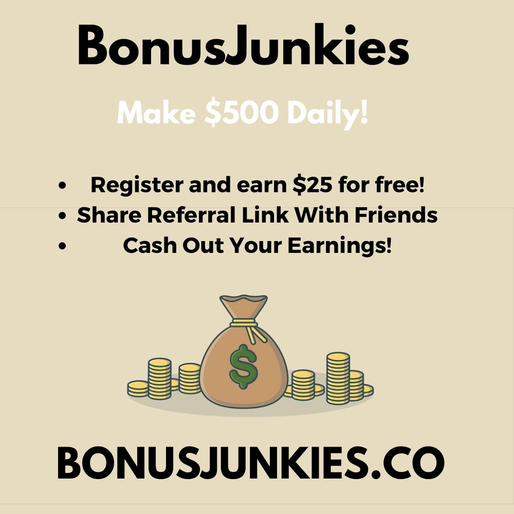 KingJarel2016's tweet image. ref.bonusjunkies.co/Kingjr20