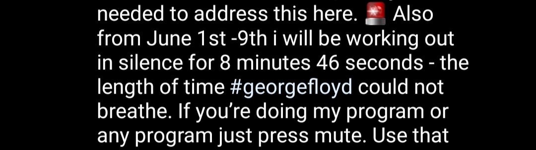 This is not the world I want my children to live in.....
Calling on all #fitpros #dancers #personaltrainers if you are working out today spend 8 minutes 46seconds in silence #BlakeLivesMatter #GeorgeFloyd #BeTheChangeYouWantToSee