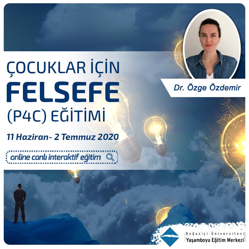 Öğretmenler için Büyem'de yürüttüğümüz Çocuklar İçin Felsefe eğitiminde istek üzerine 3. grubu açıyoruz. 11 Haziran'da başlıyor 💫
Bilgi ve kayıt için:
buyem.boun.edu.tr/egitim/cocukla…