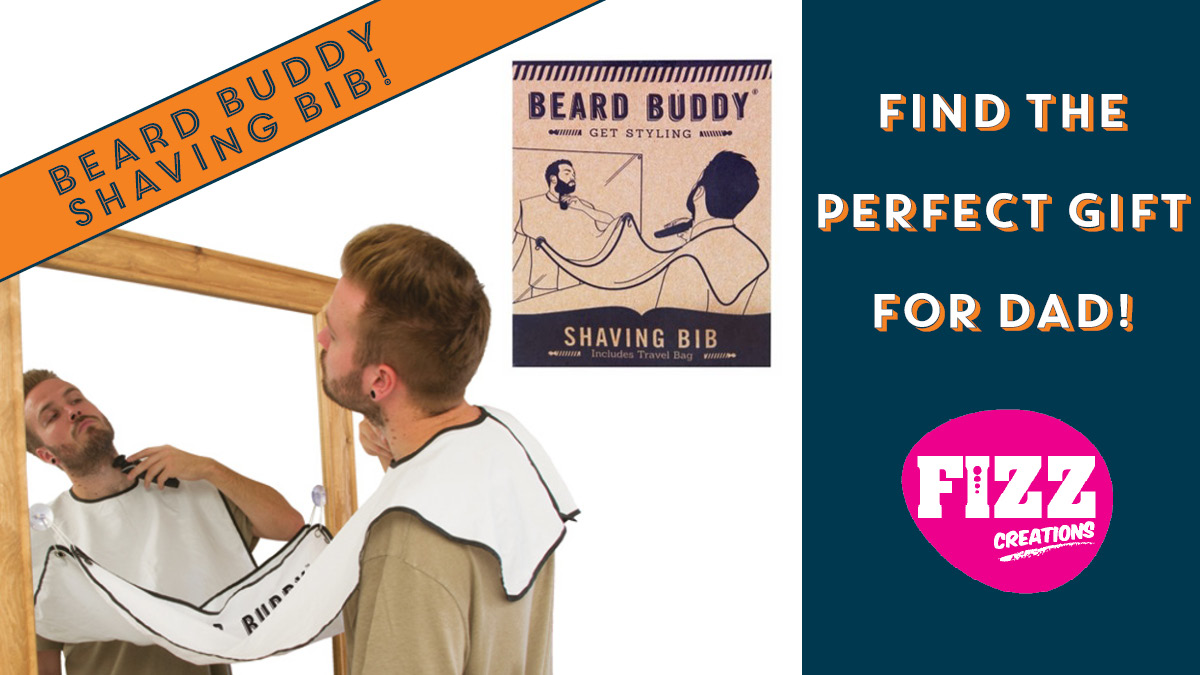 fizzinyourbizz's tweet photo. Dad's hair may have fallen victim to a #CovidCut but there's no excuses for his beard to suffer! Beard Buddy helps keep both his facial furniture and the bathroom tidy! 🧔✂️
#BeardBuddy #FathersDay #FathersDayGifts #GiftsForMen #DadGifts #BeardGifts #ShavingApron https://t.co/HxrFTq8UxA
