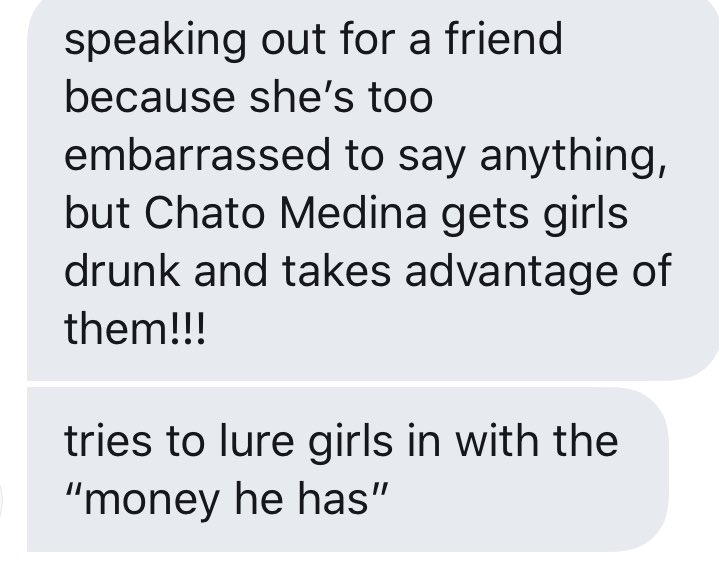 lasantitadiabla's tweet photo. Literally what! The! Fuck! Chato Medina is she can’t say yes, that means NO https://t.co/SbY6LwhDgv