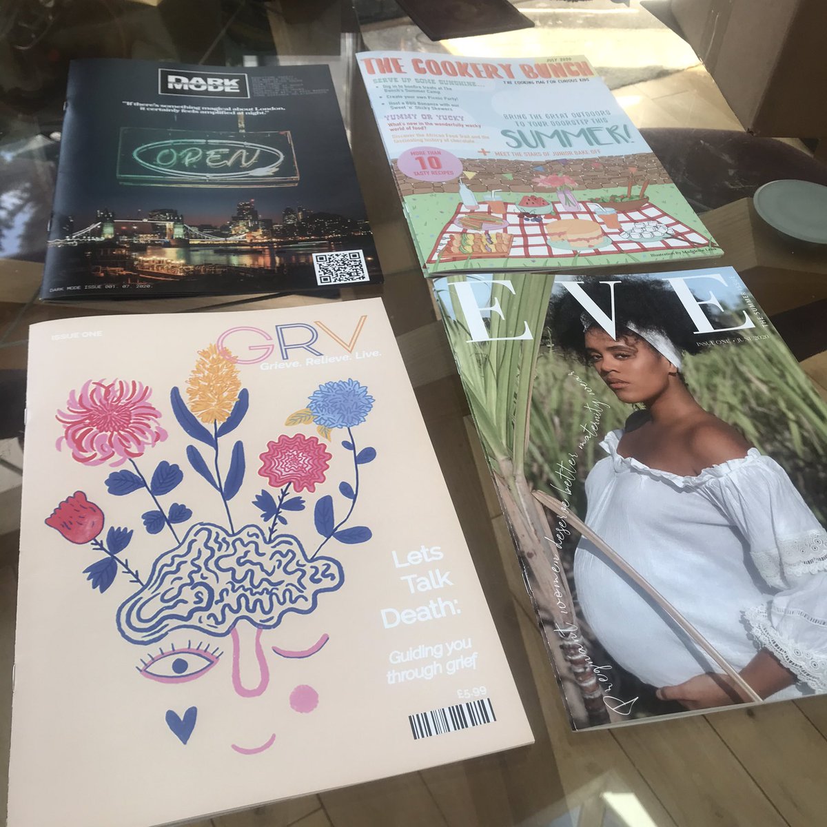 Hot off the press from <a href="/bishopsprinters/">Bishops Printers</a> Four brilliant new box-fresh magazines. Produced by .<a href="/RoehamptonUni/">Uni of Roehampton</a> final year .<a href="/urjournalists/">@URjournalists</a> remotely, in lockdown and on zero budget. In an unreal world these are real touchstones of how hard they’ve worked and how far they’ve come.