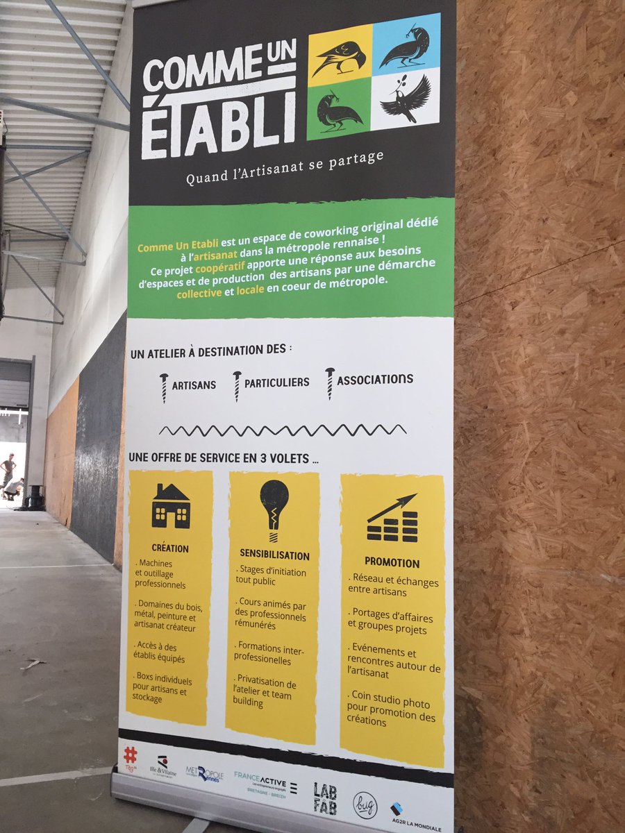 LabFab (@labfabfr) on Twitter photo Ce matin, visite du futur LabFab Comme un Etabli , dédié à l’artisanat , accompagné dans son développement par <a href="/metropolerennes/">Rennes Ville et Métropole</a> #ESS #fablab 🤗👍🛠 ouverture début 2021 🚀 Ce matin, visite du futur LabFab Comme un Etabli , dédié à l’artisanat , accompagné dans son développement par <a href="/metropolerennes/">Rennes Ville et Métropole</a> #ESS #fablab 🤗👍🛠 ouverture début 2021 🚀