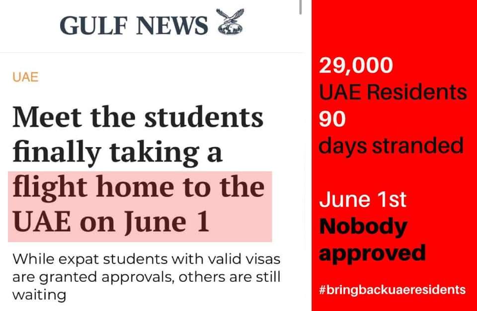 muzamalchand's tweet photo. Locked out when #UAE borders closed. 70+ days when can we come HOME? #bringbackuaeresidents
@MoFAICUAE
@ICAUAE
@khaleejtimes
@gulf_news
@HHShkMohd
@HamdanMohammed
@MohamedBinZayed
@uaegov
@lovindubai https://t.co/1w36QYZ0Qt