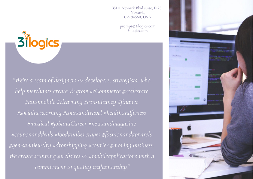 3iLogics's tweet photo. We're a team of designers &amp; developers, strategists, who help merchants create &amp; grow #eCommerce #elearning #foodandbeverages #fashionandapparels #gemsandjewelry #courier business. We create stunning #websites &amp; #mobileapplications with a commitment to quality craftsmanship. https://t.co/R7HpVYUyjZ