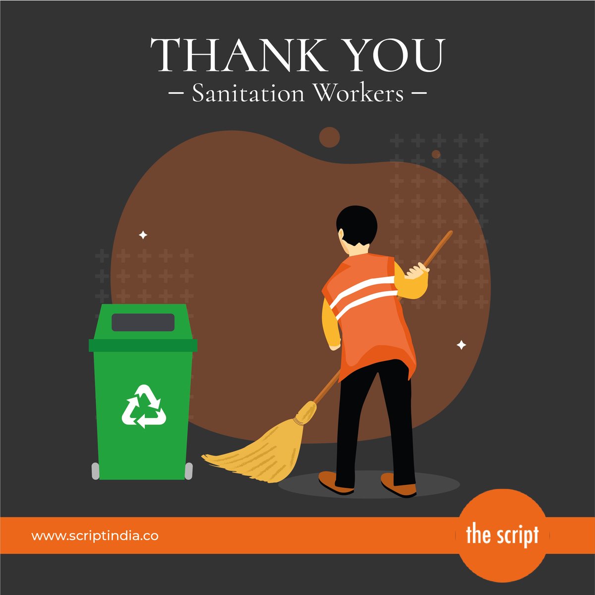 ScriptWithUs's tweet image. धन्यवाद हमारे सफाई कर्मचारियों का जो इस मुश्किल की घड़ी में भी हमारे घर और आसपास के इलाकों को साफ़ रख रहे हैं ताकि हम स्वस्थ रहें
#ThankYou #Healthcareworkers #CovidFrontliners #Heroes #COVID19 #CoronavirusPandemic #Gratitude #IndiaFightCoronavirus #StaySafe