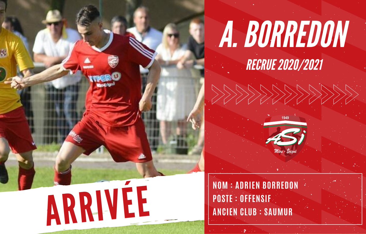 asi_foot's tweet photo. [MERCATO] 🔴

Le club est heureux d’annoncer le retour d’A. Borredon après un passage à l’@OlympiqueSaumur ⤵️

🗣 “Prendre du plaisir dans un club familial”

#BienvenueAdrien #GoASI https://t.co/OeodAIaXiM