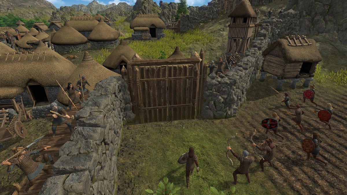 The people at the nearby village have been trying out their new armor. Check it out!