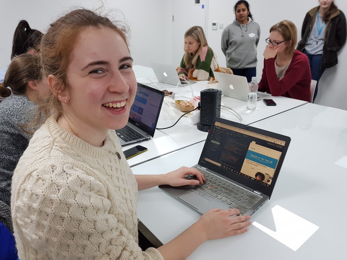TechSetGoSCR's tweet image. Meet Our Web Developers: Laure Joanny! 
"It’s empowering to work within a women’s only environment and it’s great seeing everyone being interested in learning new skills."
Find out more: bit.ly/webdevelopersl…