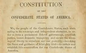 To begin, we have to start with the Confederate States of America. Secession was done, in part, based on the belief that the North had violated God's racist commandments.They believed in "an Almighty God" who crowned white people as his champions on Earth.6/