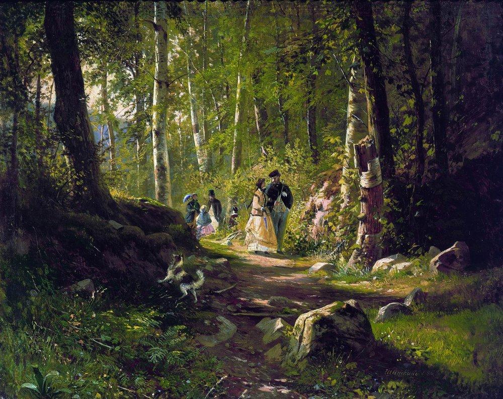 A Walk in the Forest, 1869 #realism #russianart
