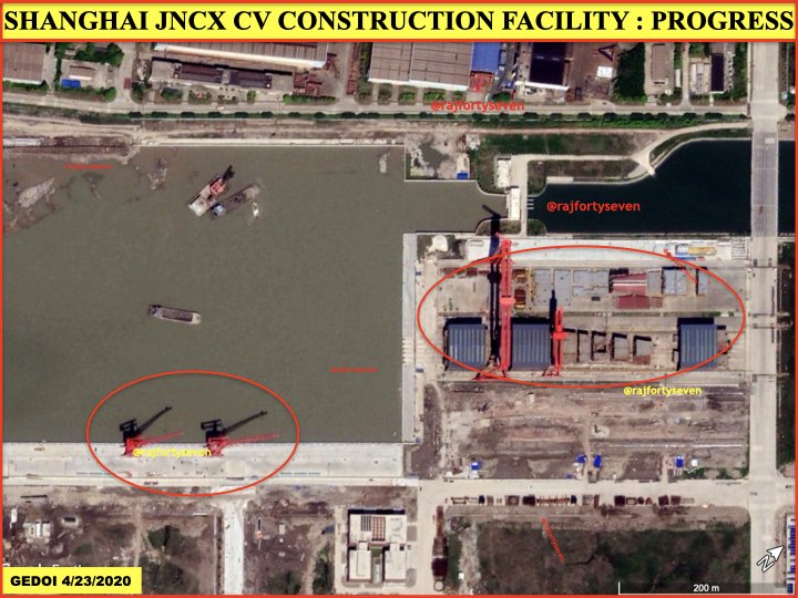 rajfortyseven's tweet photo. #China #PLAN #Shanghai #JNCX
Progress on #CV construction facility in hires now.
Impressive line up as always.
#Type71, 3x #Type55, #Type52D Ext, 7x #Type726 #LCAC, #minisub etc.
Go chk it out. https://t.co/ECIbo3dcr1
