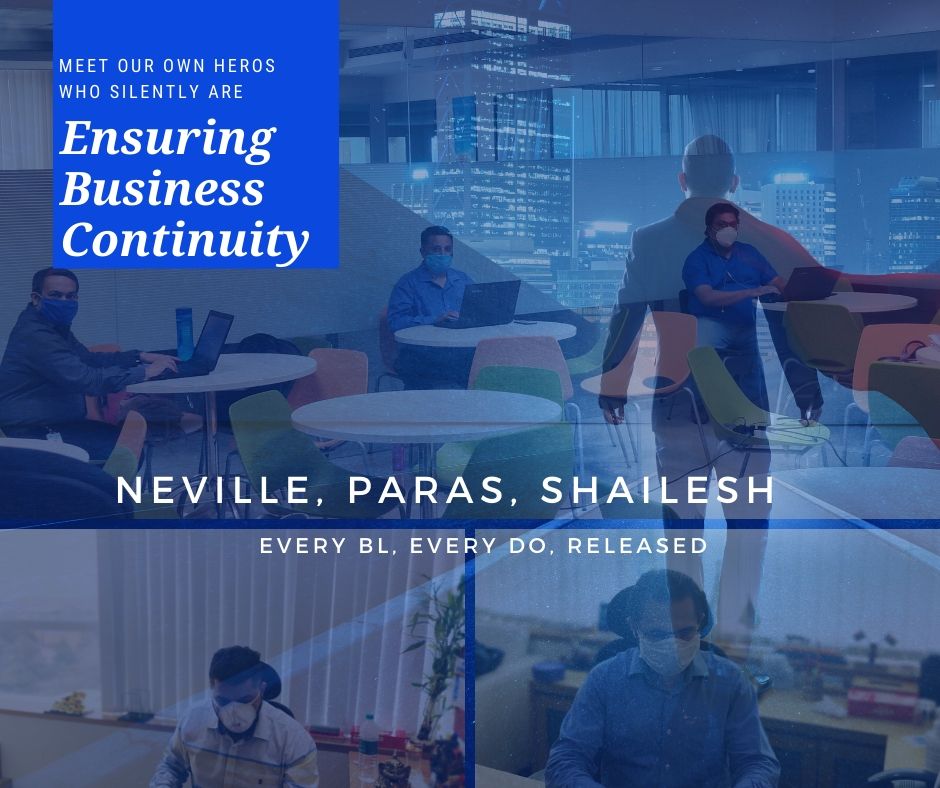 Teamglobal_Log's tweet image. Our Heroes wear masks!  Careful about safety yet Committed to Delight our Customers. A TGite, always available.