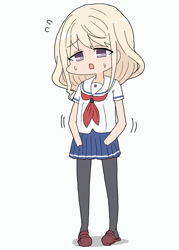 「上着が無くてもポケットを探してしまう珊瑚ちゃん #はいふり 」|明日葉トモロウ/ダービーガールズ８【C-33】のイラスト