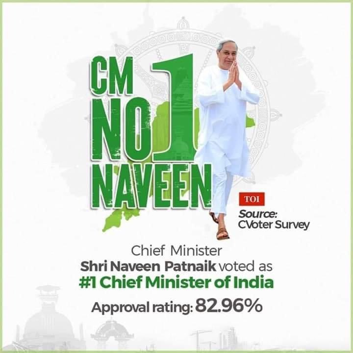 Sanjibkumallick's tweet photo. Naveen Patnaik #No_01
ଦେଶର ଲୋକପ୍ରିୟ ମୁଖ୍ୟମନ୍ତ୍ରୀଙ୍କ ମଧ୍ୟରେ ଓଡ଼ିଶାର ମୁଖ୍ୟମନ୍ତ୍ରୀ ନବୀନ ପଟ୍ଟନାୟକ ପୁଣି ଥରେ ପ୍ରଥମ ହୋଇଛନ୍ତି। ଆଜି ପ୍ରକାଶିତ ଟାଇମ୍ସ ଅଫ୍ ଇଣ୍ଡିଆ- ସି ଭୋଟର ସର୍ଭେ ଅନୁଯାୟୀ ମୁଖ୍ୟମନ୍ତ୍ରୀ ନବୀନ ପଟ୍ଟନାୟକ ହେଉଛନ୍ତି ଭାରତର ସବୁଠାରୁ ଲୋକପ୍ରିୟ ମୁଖ୍ୟମନ୍ତ୍ରୀ ।@CMO_Odisha https://t.co/AwDA7omG7A