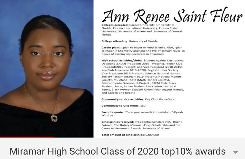 Last night, we celebrated Miramar High’s outstanding top 10%!  Just 52 students earned over 5 million in scholarships (class total close to 12million)!  It’s our youth that will change this world. Senior awards on 6/5, 7pm(link to follow).  #PatriotScholars! #PatriotsNeverRest!