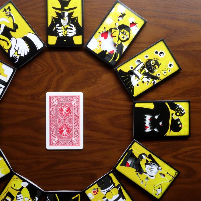 tridot_aon's tweet photo. 「12の覆面」はトランプ拡張型ゲームです。
数字を言うことが出来ない世界で、プレイヤーは協力して数字の答えを推理し、残された時間で世界に数字を取り戻さなければなりません。

BOOTHにて販売中です。
https://t.co/nCwoz2lCDo

#ボードゲーム 
#トランプ https://t.co/JBhwcDTDxn