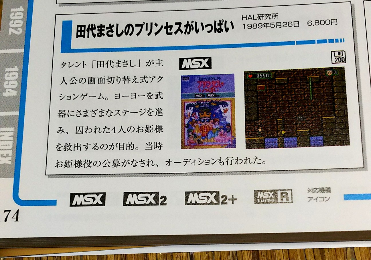 楽夢中 田代まさしのプリンセスがいっぱい Msx版もあったのか