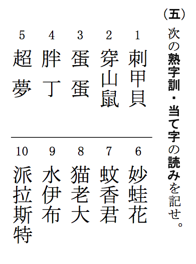 熟字訓 Japaneseclass Jp