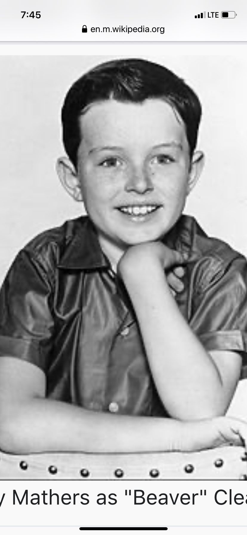 Happy birthday Jerry Mathers/Beaver Cleaver! 