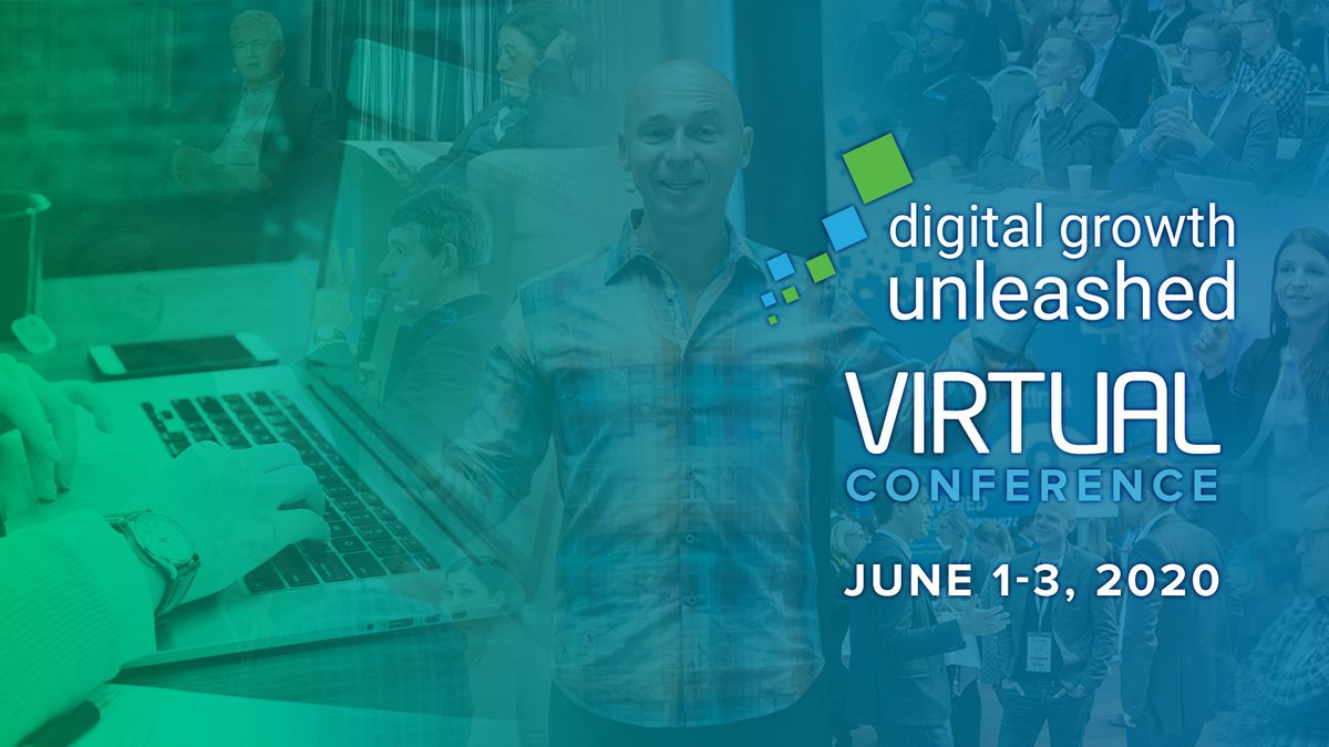 Welcome to the first virtual edition of Digital Growth Unleashed. The keynote session will start soon! digitalgrowthunleashed.com

#DGUConf #digitalgrowth