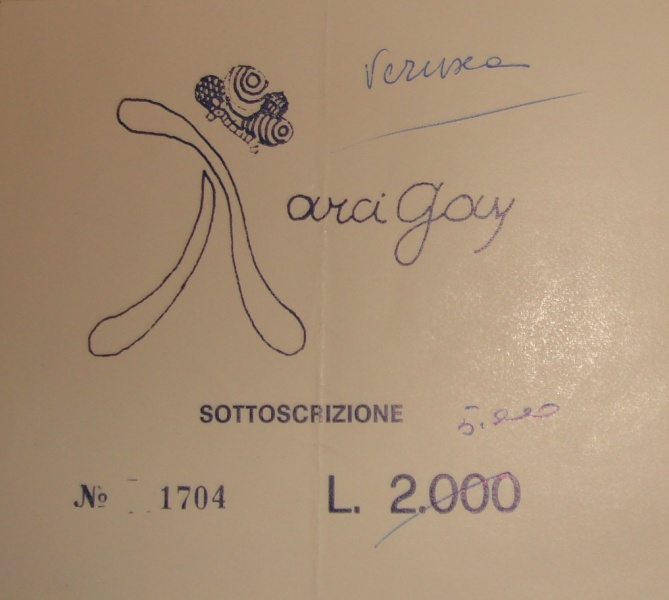 La prima manifestazione pubblica organizzata dalla neo-nata Arcigay fu la Festa nazionale gay a Palermo, nel 1981. La festa fu sostenuta dal PCI (che contribuì con un milione di lire), dal PSI e dalla camera del lavoro locale.