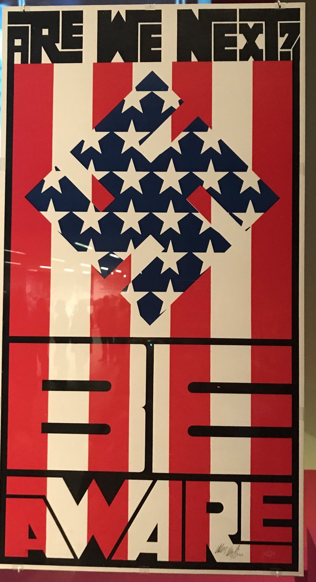 Saw this in art gallery in San Fran a few  years ago from a Vietnam war protest. Fascism is still alive &amp; well - hello Trump