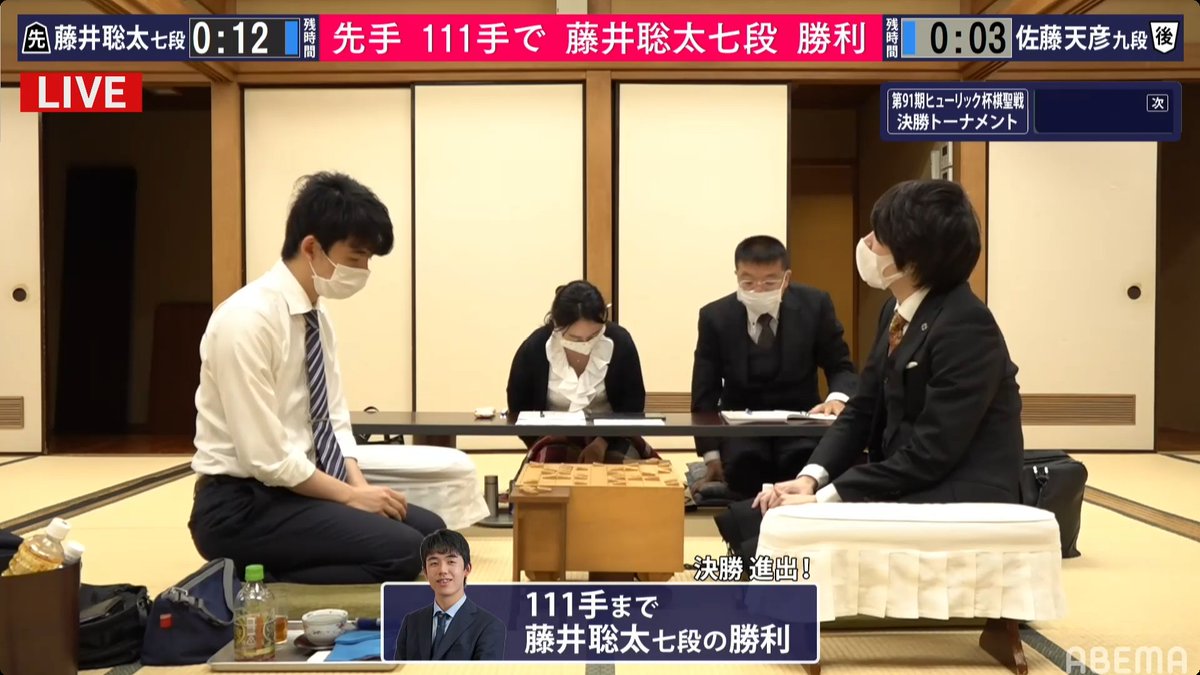 藤井聡太 の感情分析 Nyakone