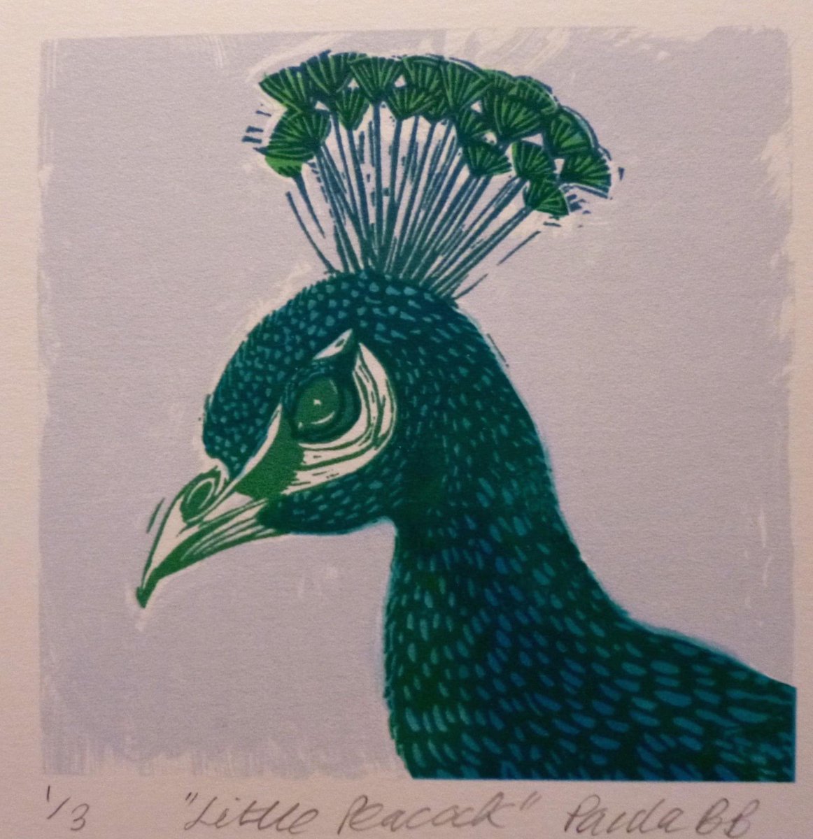 🌼Goood Morning🌼
🎨Hope everyone is safely enjoying the sun🎨
<< Today's Print of the Day >> 
--- Little Peacock, By Paula Boyd-Barrett---
~~Technique Used:screenprint ~~
reddotartconsultancy.co.uk/apps/webstore/…