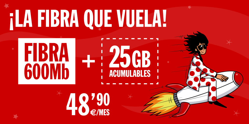 pepephone's tweet image. ¡Hoy os traigo novedades! A partir de ahora si tenéis una tarifa Inimitable, la Fibra de @pepephone pasa a tener 600Mb 🚀🚀 #PepephoneInimitable 👉 ppph.es/mejora-tarifas