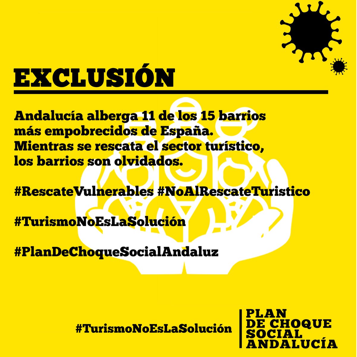 RAMUCA2020's tweet photo. Durante las crisis la brecha entre ricos y pobres se hace más grande. ¡En esta no será así! #RescateVulnerables #PlanDeChoqueSocialAndaluz https://t.co/QuYVXnqpYV