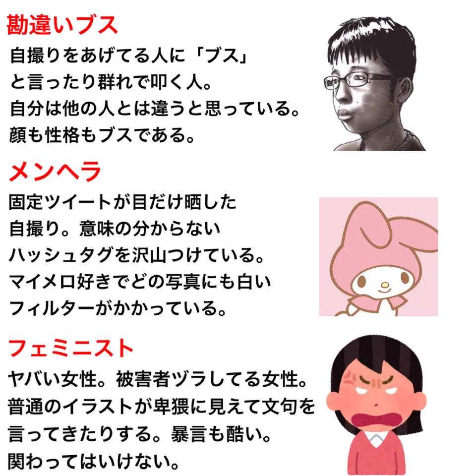 大体どれかに当てはまる？Twitterで見かける人達まとめwww