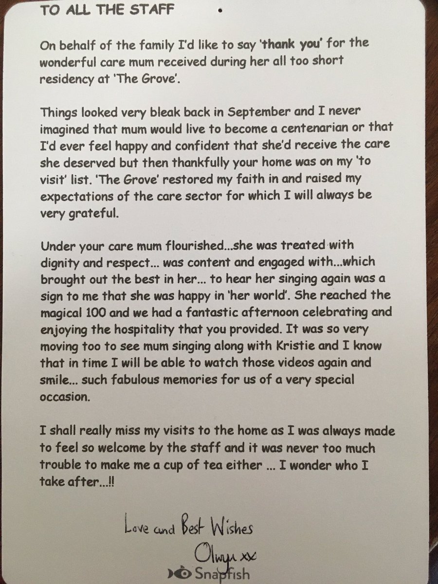 Just wanted to share this lovely note 🥰