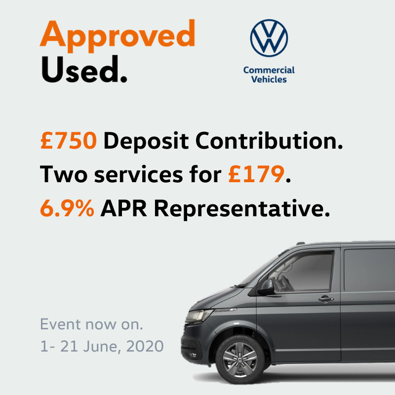 Robinsons_VW's tweet photo. Used Van Event: Now On 
Get £750 towards your finance deposit on Approved Used Van purchases before 21st June, 2020. 
https://t.co/0z6OC9xDxI https://t.co/VWwmXWExdR