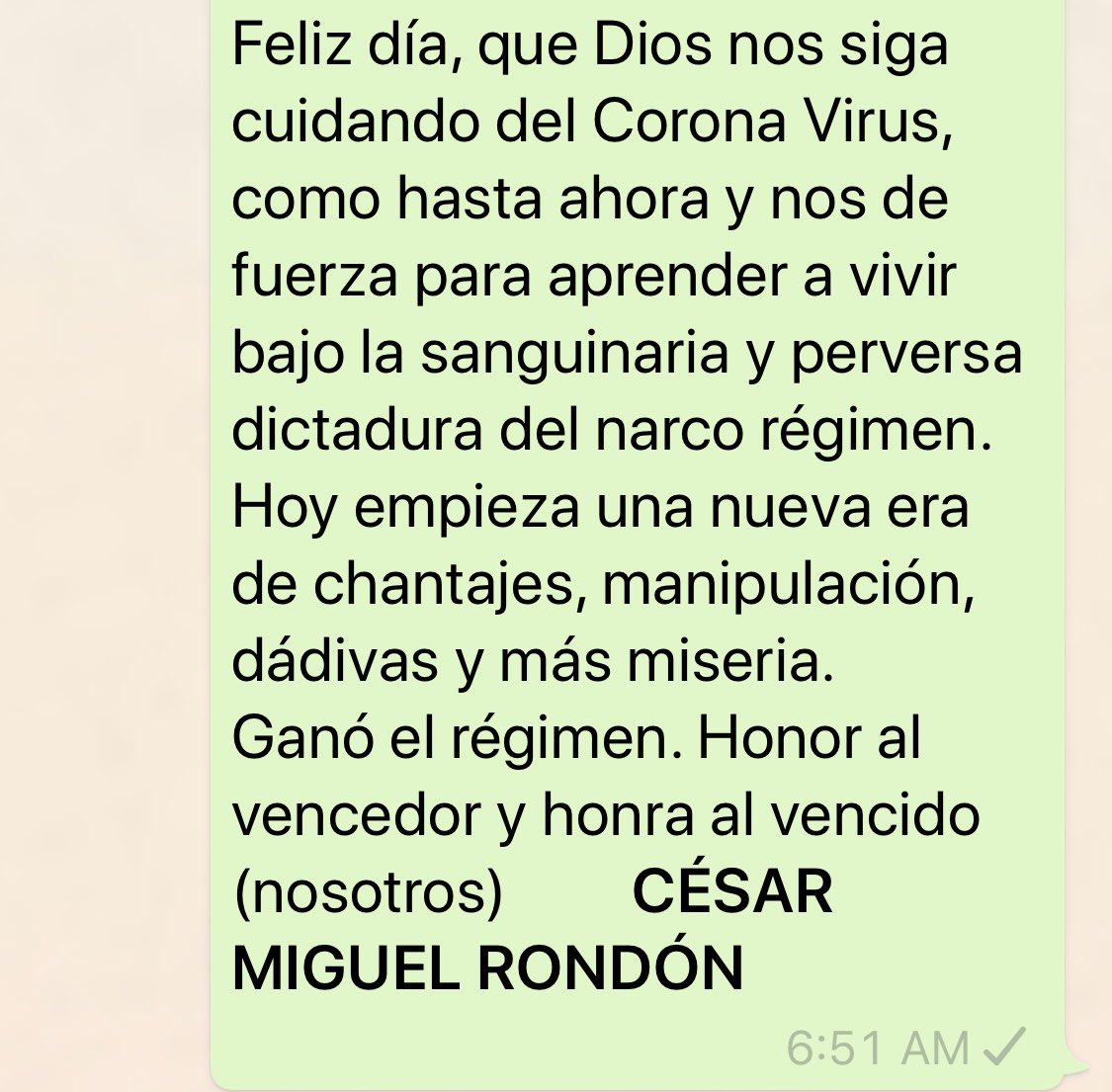 César Miguel Rondón tweet media