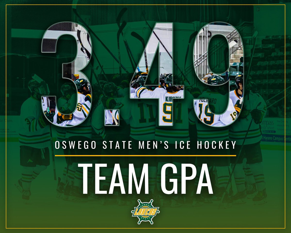 OswegoMHockey's tweet image. Fantastic semester by our student athletes. Hard work on and off the ice. Congratulations once again to our graduating seniors.