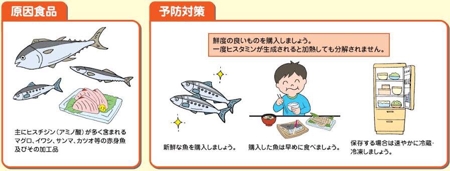 新宿あわわ 公式 サバやカツオなど光物 赤身の魚に多く含まれるヒスチジンってアミノ酸は保存状態が悪いと ヒスタミン に変化するあわ ヒスタミンは顔面紅潮や発疹などアレルギーのような症状を引き起こすあわ ヒスタミンが一度できると加熱しても 新宿あわわ 公式 サバやカツオなど光物 赤身の魚に多く含まれるヒスチジンってアミノ酸は保存状態が悪いと ヒスタミン に変化するあわ ヒスタミンは顔面紅潮や発疹などアレルギーのような症状を引き起こすあわ ヒスタミンが一度できると加熱しても