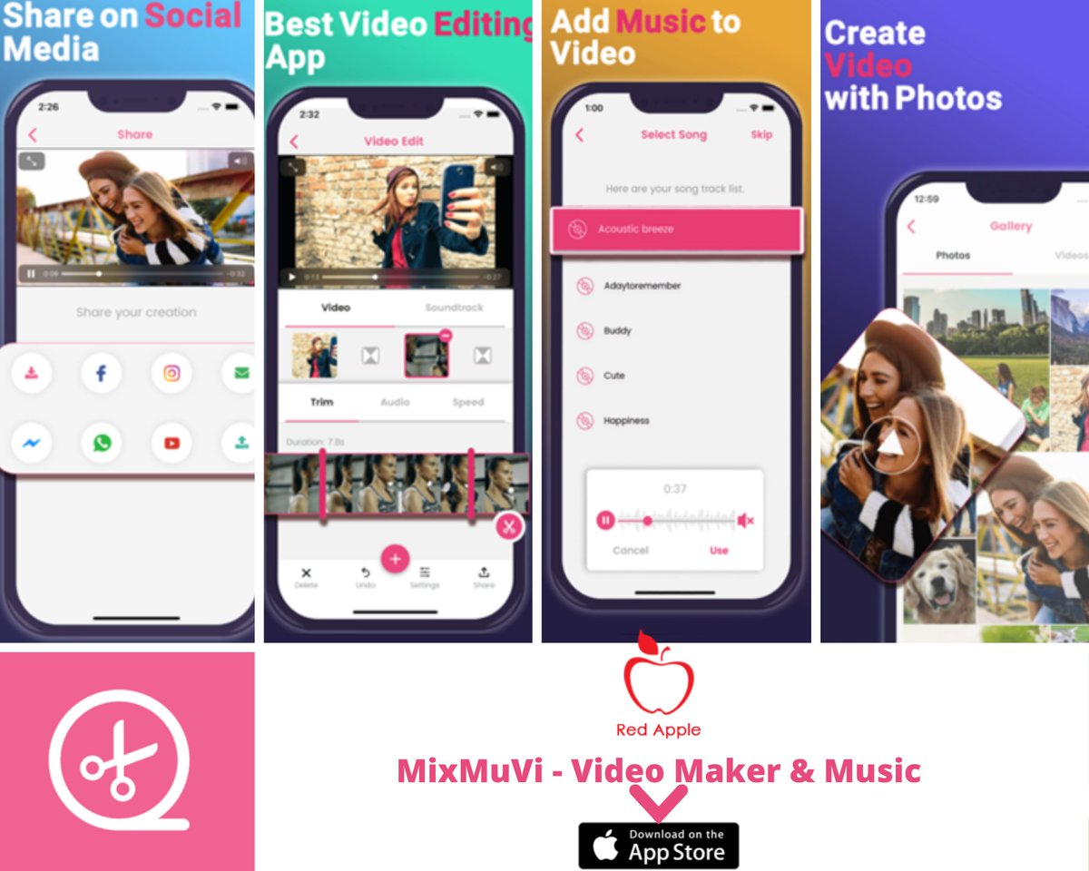 RedAppleTech's tweet photo. Create exclusive videos and images using our MixMuVi, a photo and video editor app at: https://t.co/2tfyK7l2xC
#MixMuVi #EditingApp #MobileAppDevelopment #RedAppleTech https://t.co/VTeFfoS0WP
