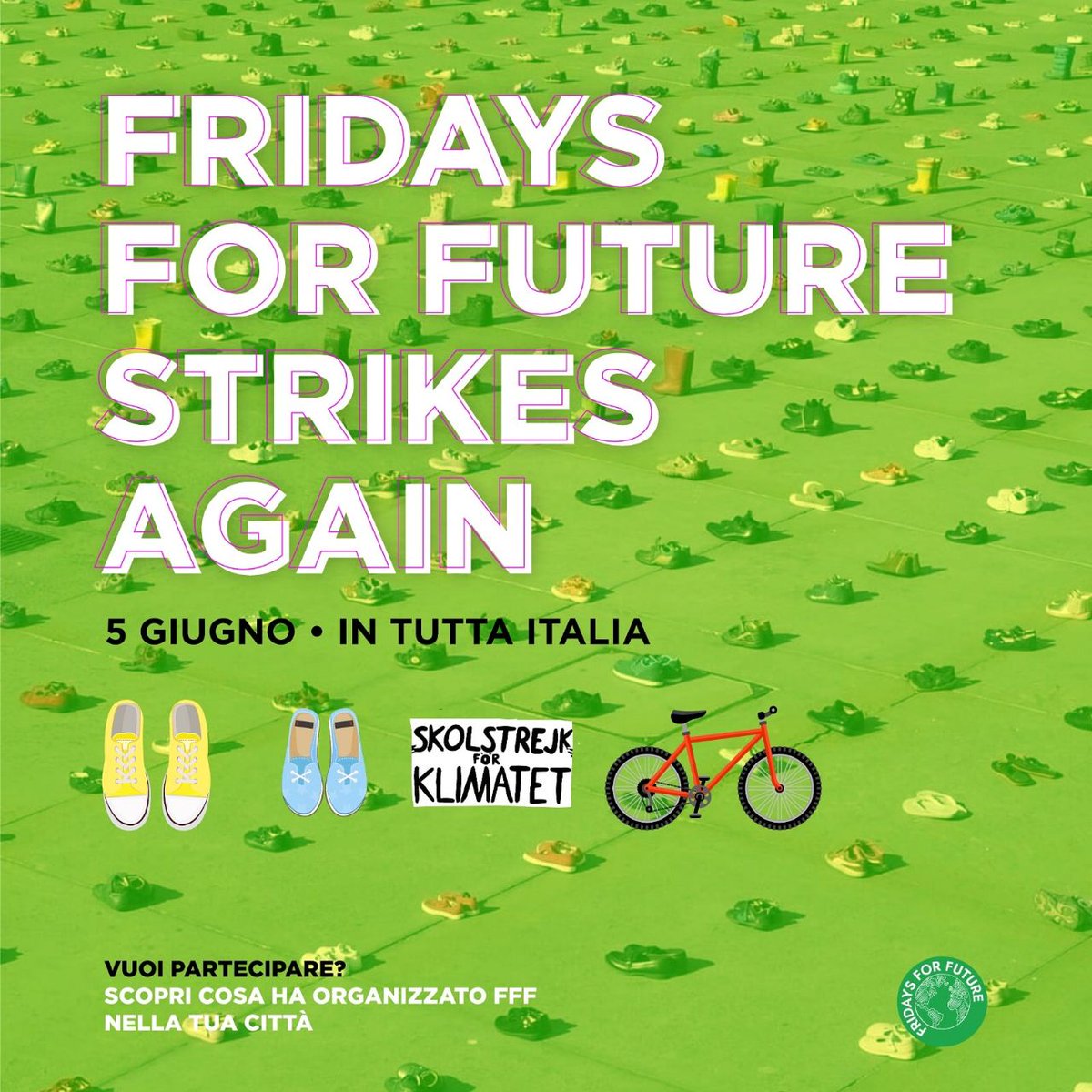 fffitalia's tweet photo. FFF TORNA NELLE PIAZZE IL 5 GIUGNO IN TUTTA ITALIA!

Questa pandemia ci ha fatto capire ancora di più che le nostre azioni hanno delle conseguenze e che la salute degli ecosistemi è strettamente collegata alla nostra.

Per tutte le informazioni
https://t.co/d9iqMaJmn8 https://t.co/DFwe4i9iny