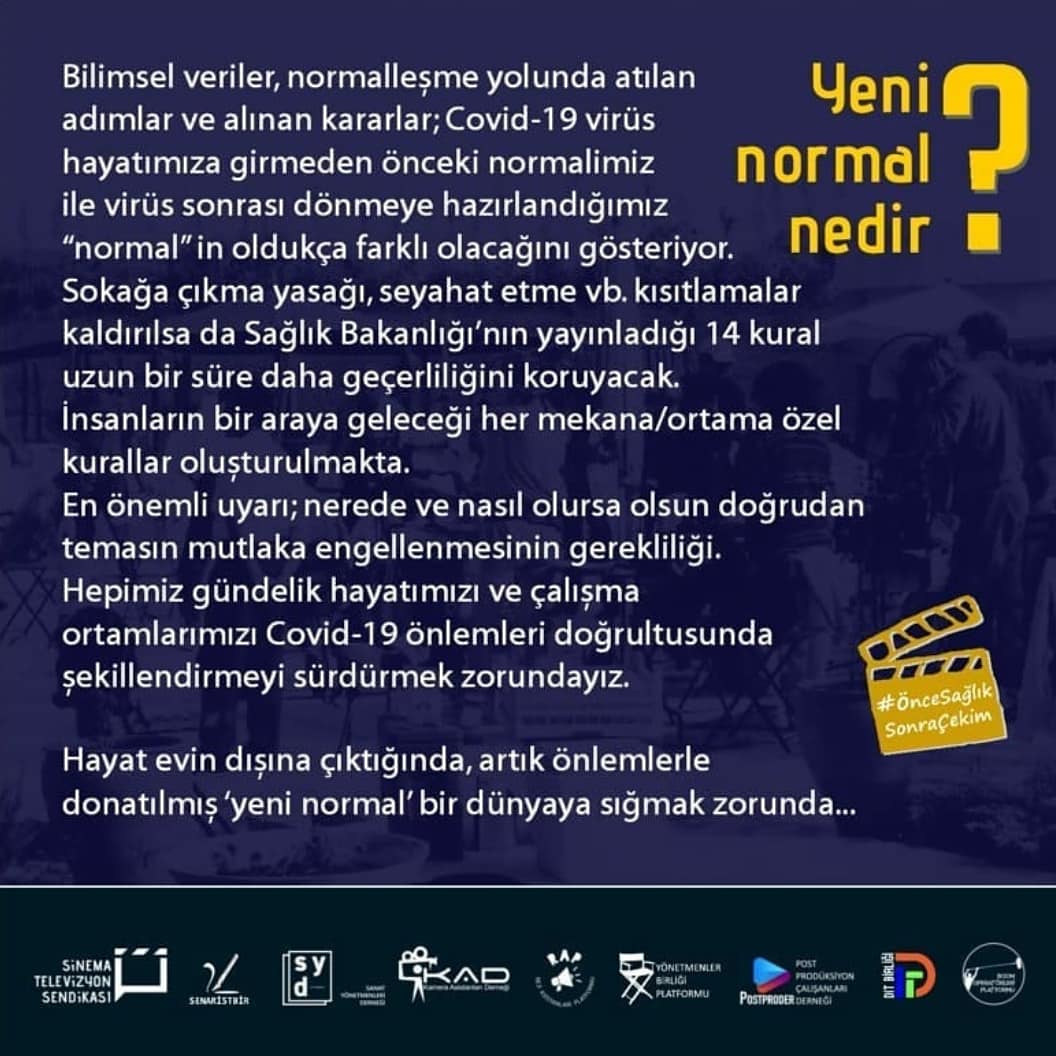 yonetmenler's tweet photo. #ÖnceSağlıkSonraÇekim https://t.co/1yLFNQFG3a