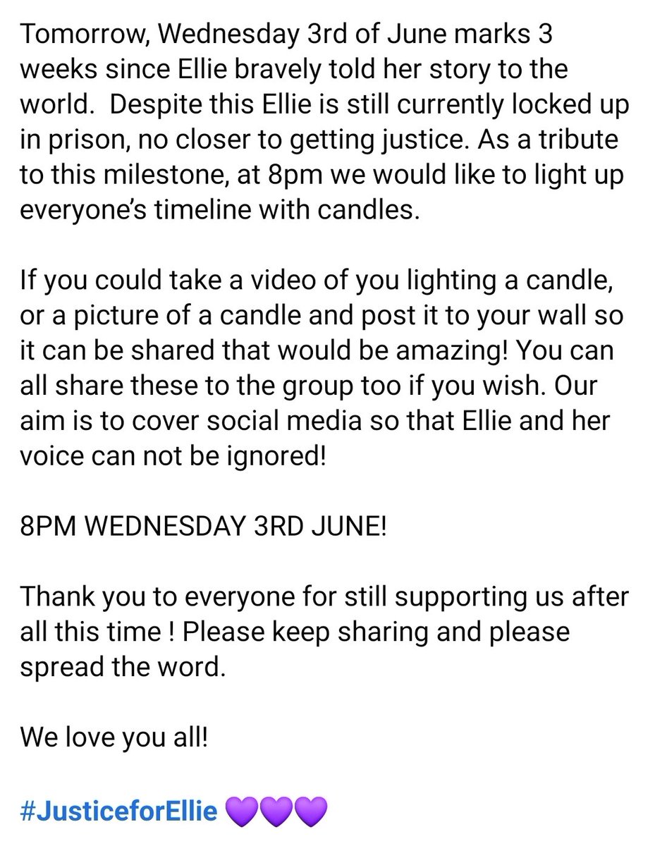 justiceforellie's tweet photo. message from Ellies Brother #JusticeForEllieWilliams #JusticeForEllie https://t.co/iQZPlA1PbR