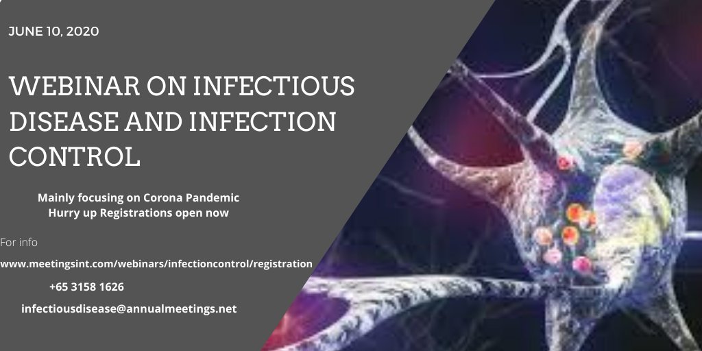 As we are aware of #COVID19 pandemic, we are facilitating researchers to showcase their #knowledge and #ideology through #webinars #video_presentations and #e_posters For details: meetingsint.com/webinars/infec…
