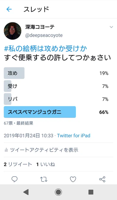 私の絵柄は攻めか受けかでいうとスベスベマンジュウガニだということがわかって受かれてた頃です 