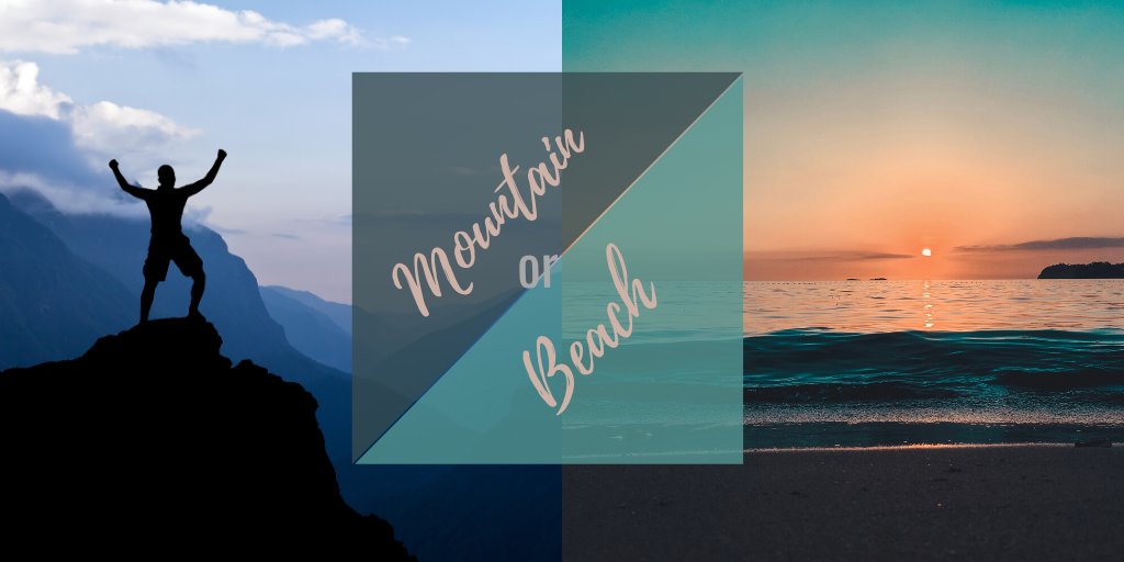 GVirtualService's tweet image. Fresh cold air or the salty sea breeze? Comment below.

#thinkthinkthink #mountainorbeach