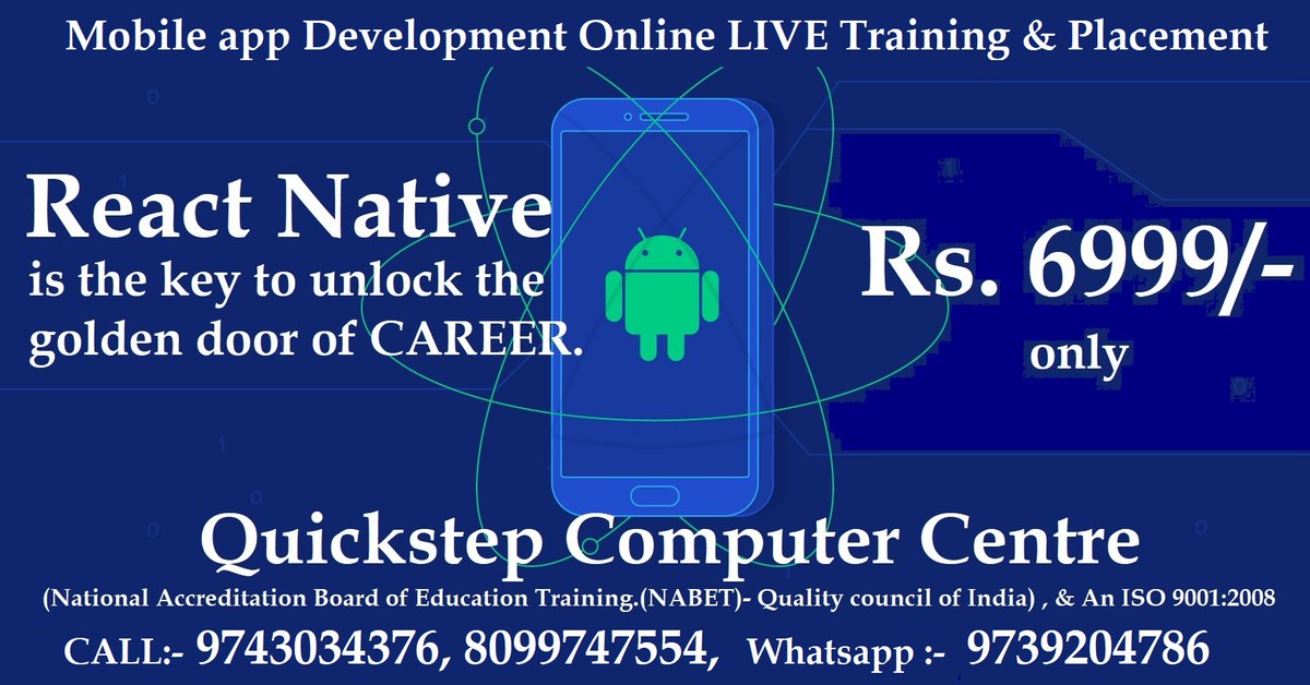 quickstep_r's tweet image. # In These Challenging Time, Our Team Continue To Work Remotely &amp;amp; We Are Committed to Servicing You.
CALL:- 9743034376, Whatsapp :- 9739204786
#mobileappdevelopmenttraining #mobileappdevelopmentcourse 
Mobile app development training , Mobile app development cours