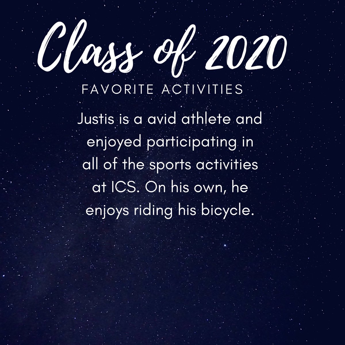 mrsdangelo_ICS's tweet image. We continue the Class of 2020 spotlights today with Justis Rodriguez! Justis’ great smile and helpful attitude will be missed at ICS. Congrats on all of your achievements, Justis! Your ICS family is proud of you! #GreatGrad🎓 #IncredibleCatholicStudent #Classof2020